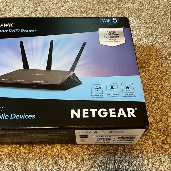 Netgear Nighthawk A1900 R7000 Dual-Band Wi-Fi Router – Open Box, Unused - Picture 3 of 6